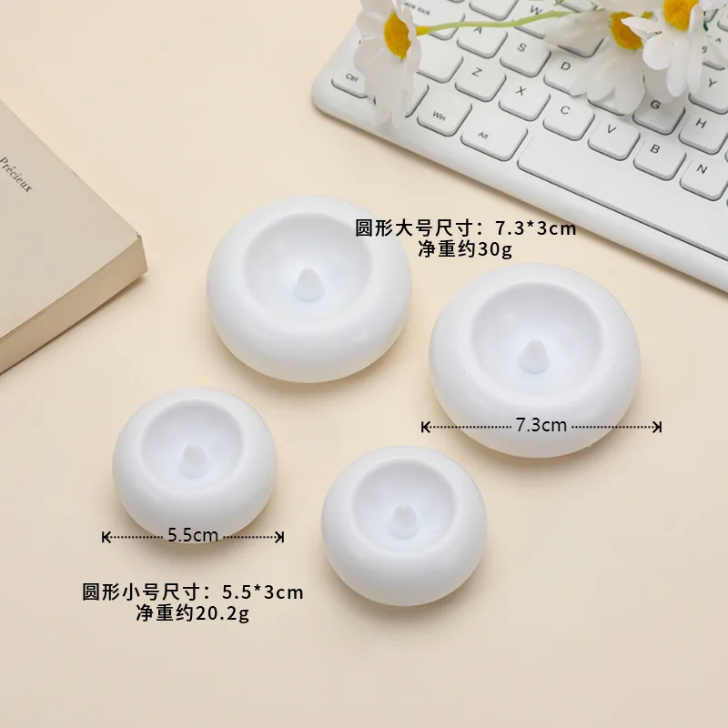 12pcs Floating LED Candles Waterproof Electronic Tea Lights Pool/Wedding Decor Outdoor Camping Bathroom Atmosphere Lights Bulk