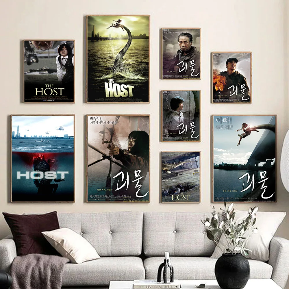 

The Host Monster Film Poster Movie Art Print Wall Stickers Video Room Cinema Canvas Painting Modern Decor