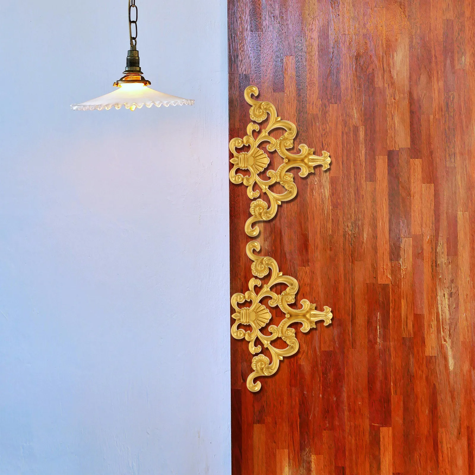 

Flower Carved Onlay PVC Wall Mounted Applique Decoration for Living Room Backdrop Ceiling Door Corner European Style Home Decor