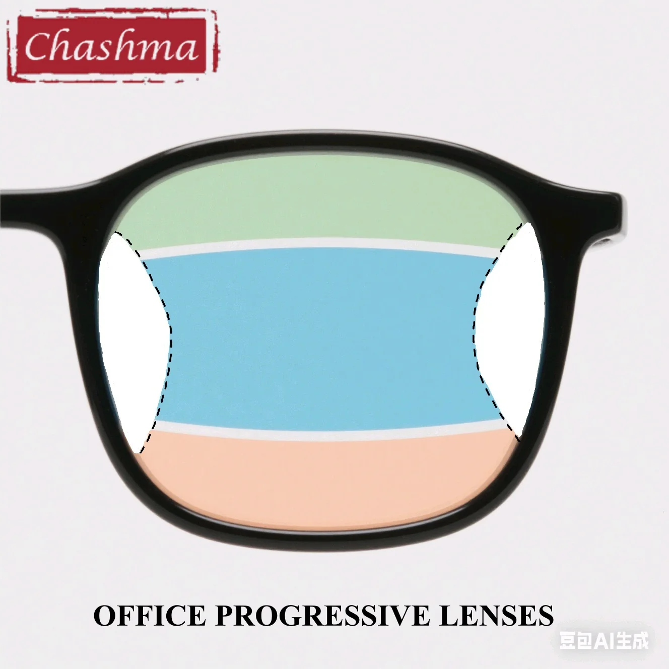 

Office Work Verifocal Lenses Computer Progressive Lens Anti Blue Ray Multifocal Large Intermediate Anti Reflective Glass