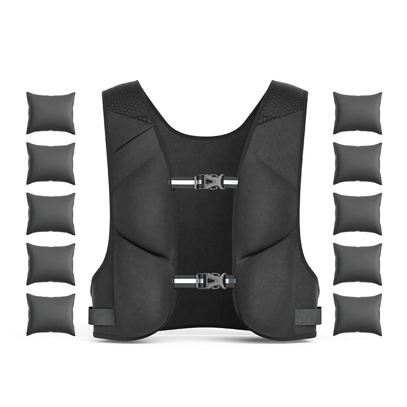 

Специальный жилет для бега для фитнеса и тренировок, спортивный светоотражающий силовой жилет с мешком с песком на плече, весовой жилет