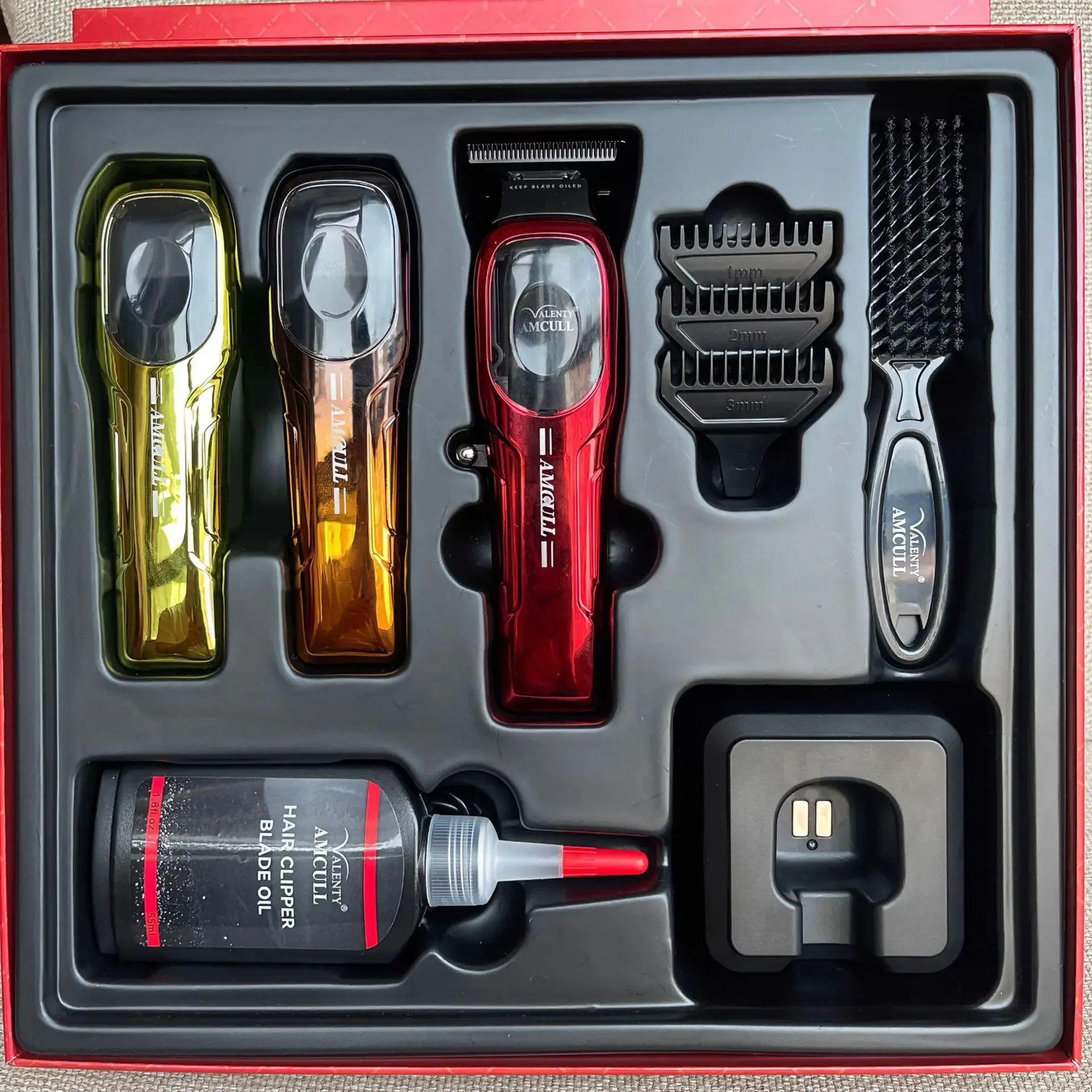Cross-border New Hairdressing Machine 923 Electric Clipper Charging Base Brushless Motor Aluminum Bottom Shell Engraving Push