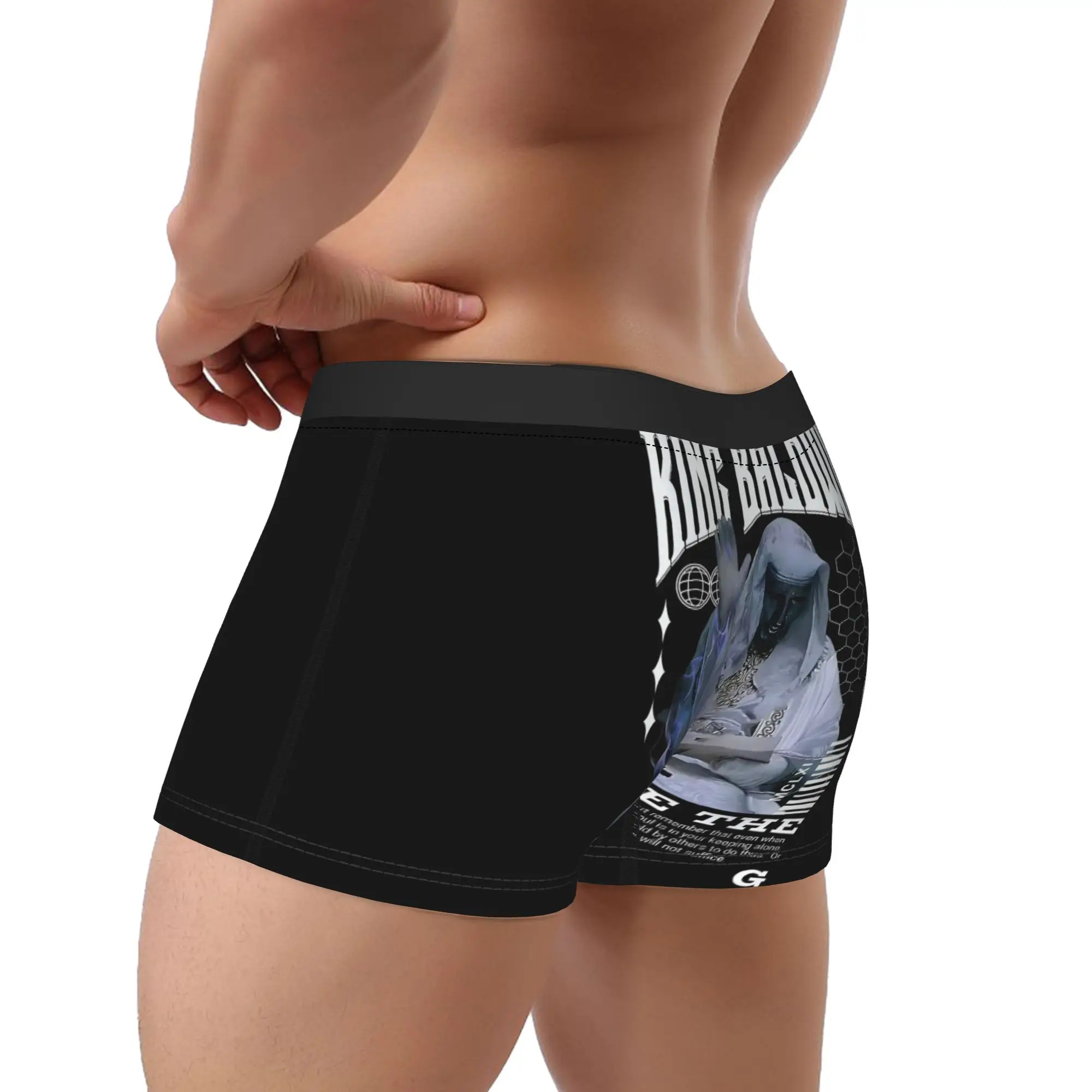 ملابس داخلية King Baldwin IV للرجال سراويل داخلية قصيرة مضحكة من Trenky مخصصة يمكنك صنعها بنفسك مقاس كبير