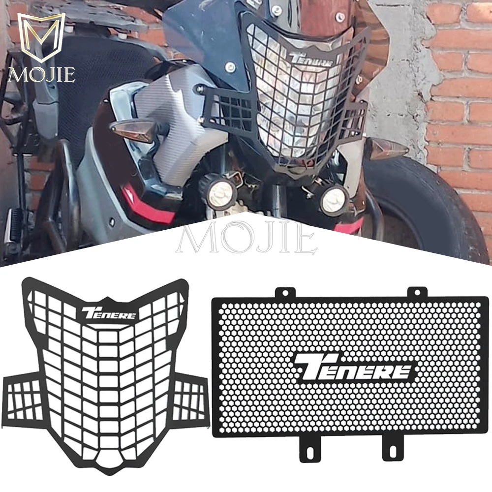 

For Yamaha XT660Z Tenere 2008 2009 2010 2011 2012 2013 2014 2015 2016 Motorcycle Headlight Guard Grille Cover Radiator Guard Set