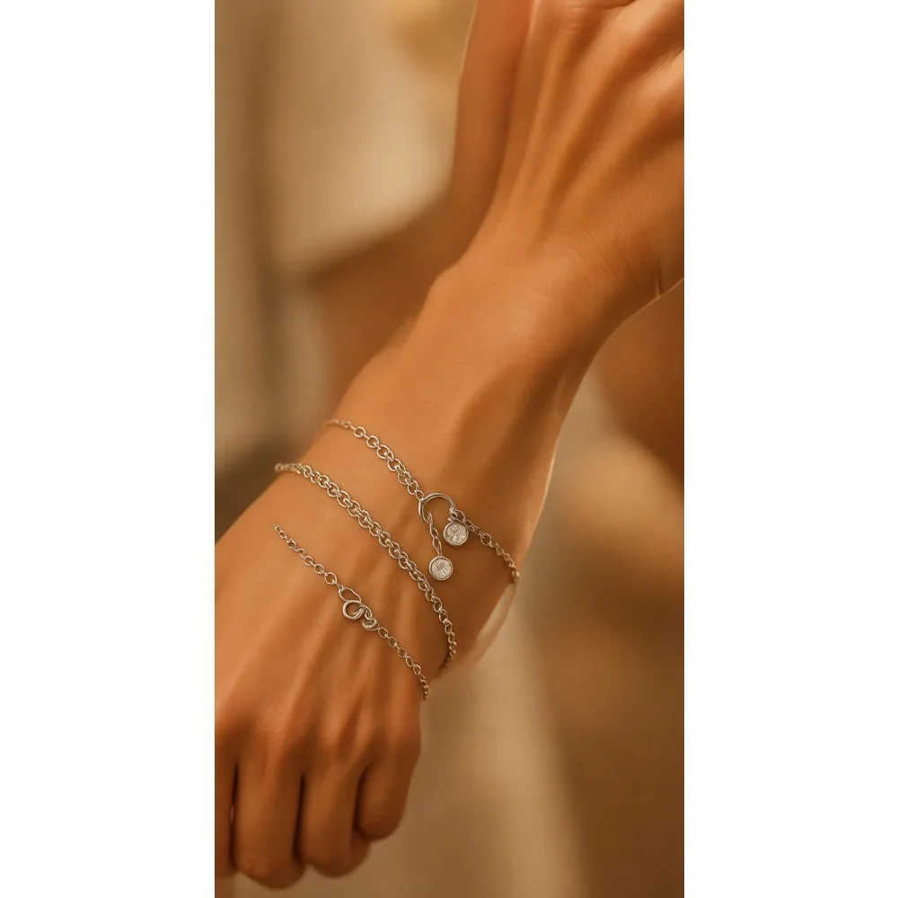 

Модные штабелируемые изящные позолоченные регулируемые браслеты-цепочки с подвесками в стиле Paperclip Cuban Link для женщин, не тускнеющие