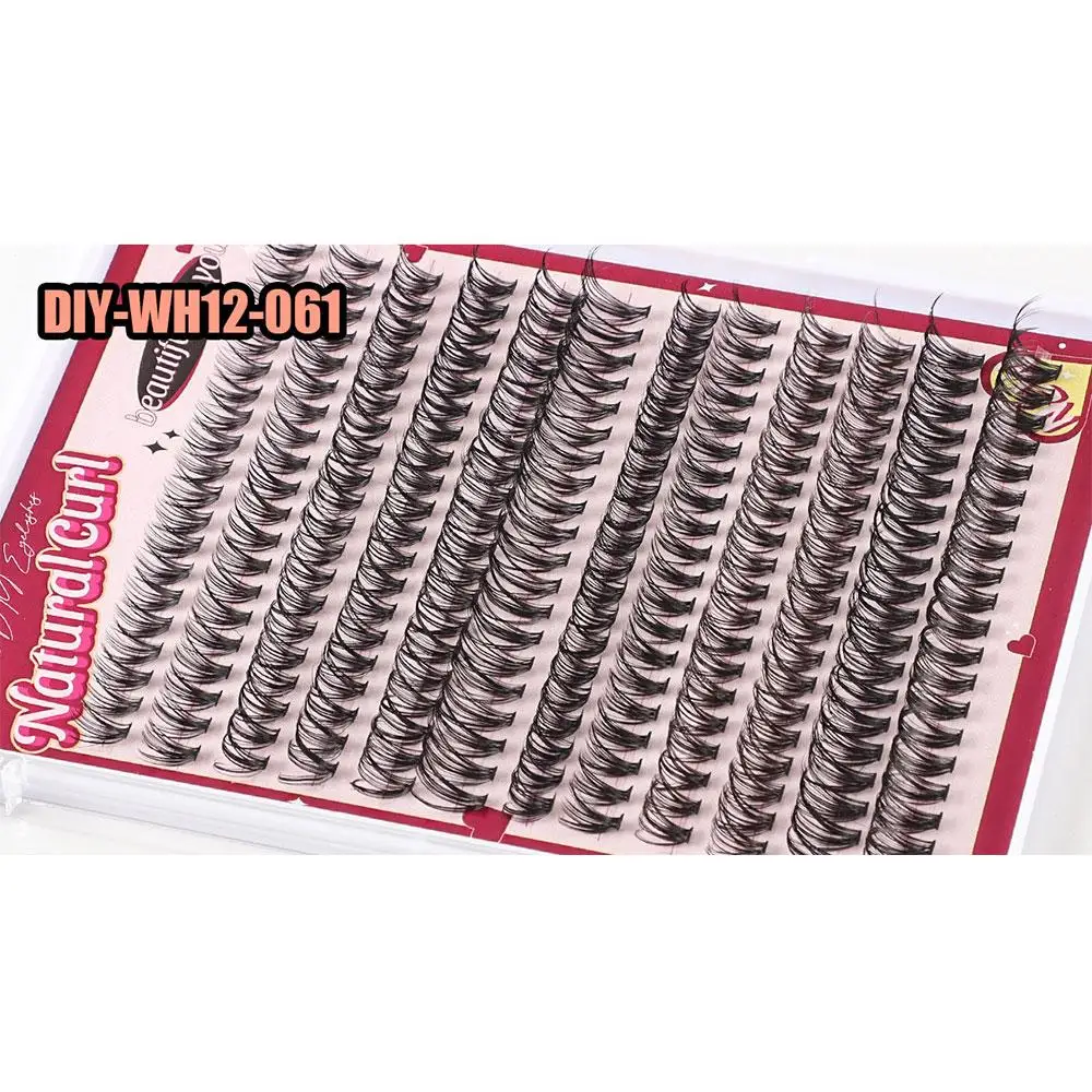 with Lash Bond and Seal Lash Tweezers Lash Brush Lash Clusters 240Pcs Self Application at Home Individual Lashes Kit