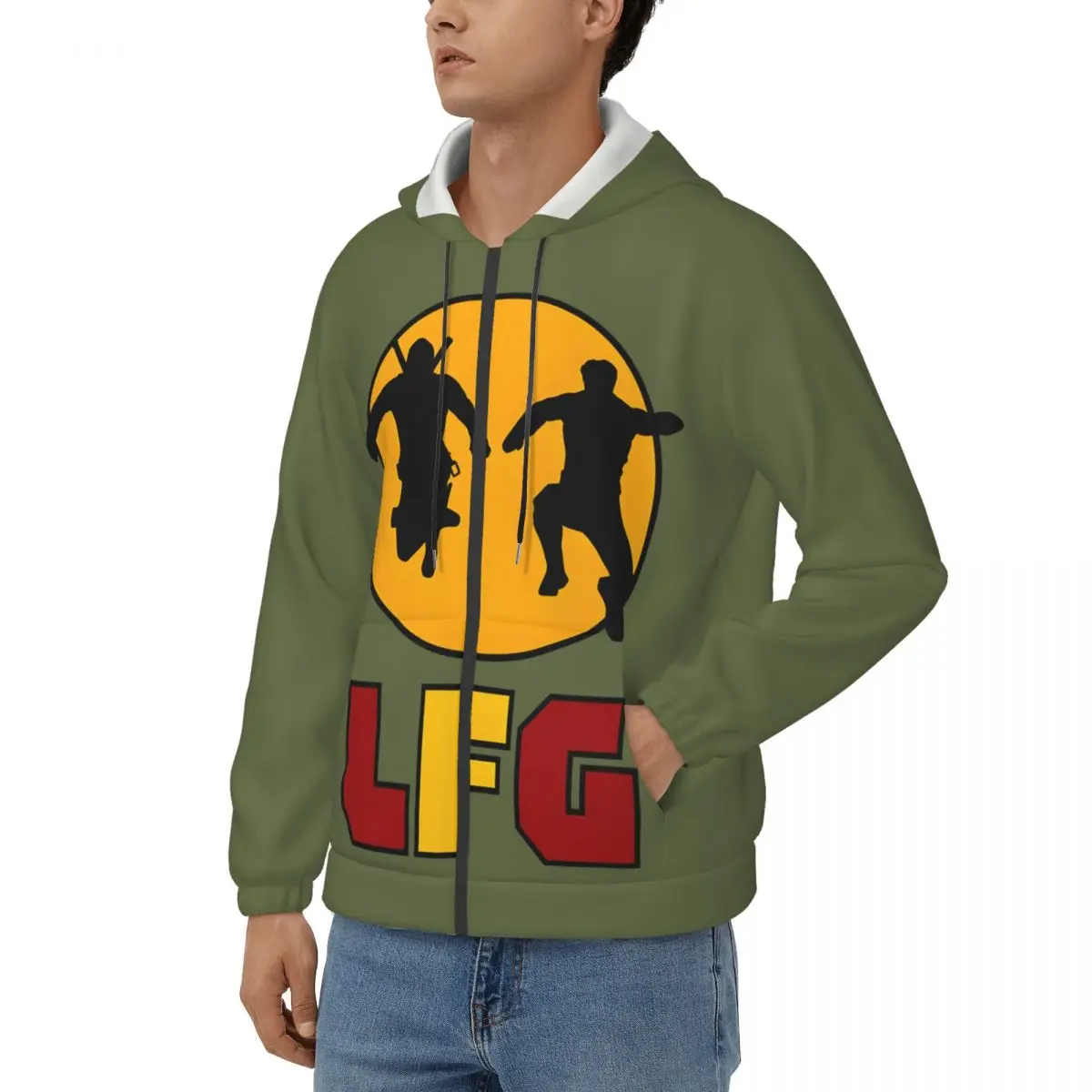 LFG Sticker Men Hoodie Disney Marvel Deadpool & Wolverine Film Clothing  Awesome Hoodies Winter