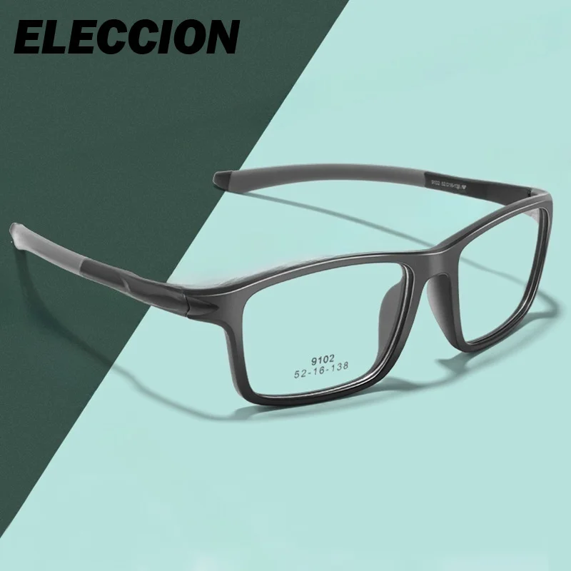 ELECCION Sport Glasses Men Fashion Eyewear Optical Frame for Myopia Glass Prescription Recipe Customize Lens Spectacle Male