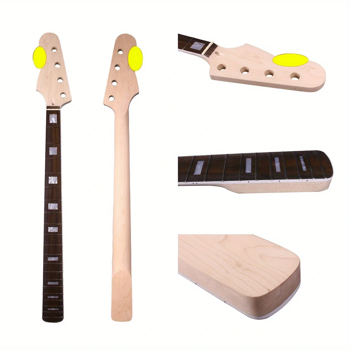 Electric Guitar Neck New 20 Fret 30 Inch Maple Rosewood Unfinished Replacement Fretboard Block Inlaid Bolt on heel