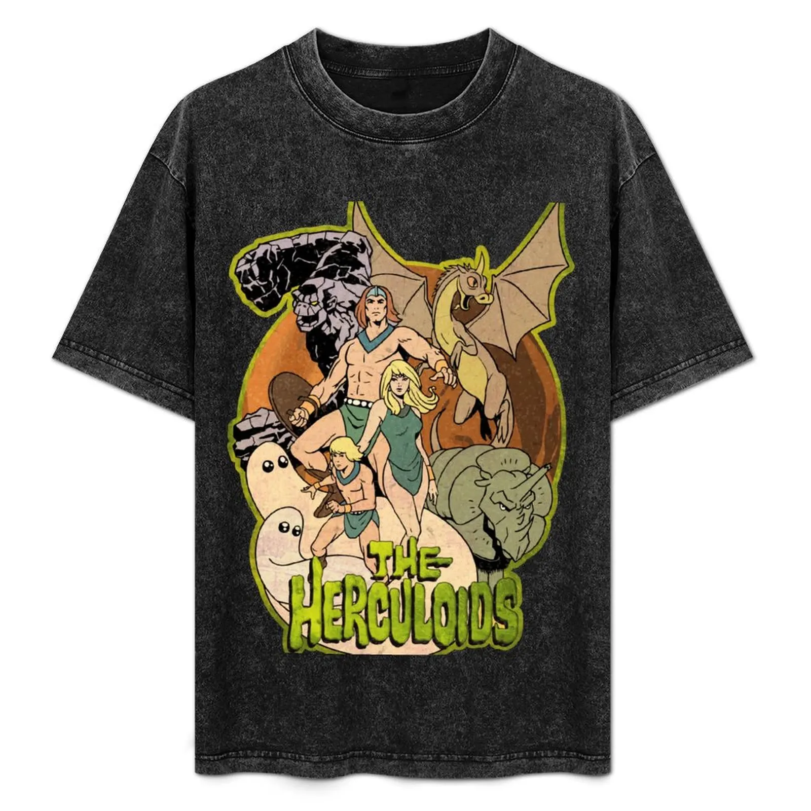 

Tribute to The Herculoids, 60s Animation Characters Grouping T-Shirt graphic t shirts for man t shirt man luxury T-Shirt