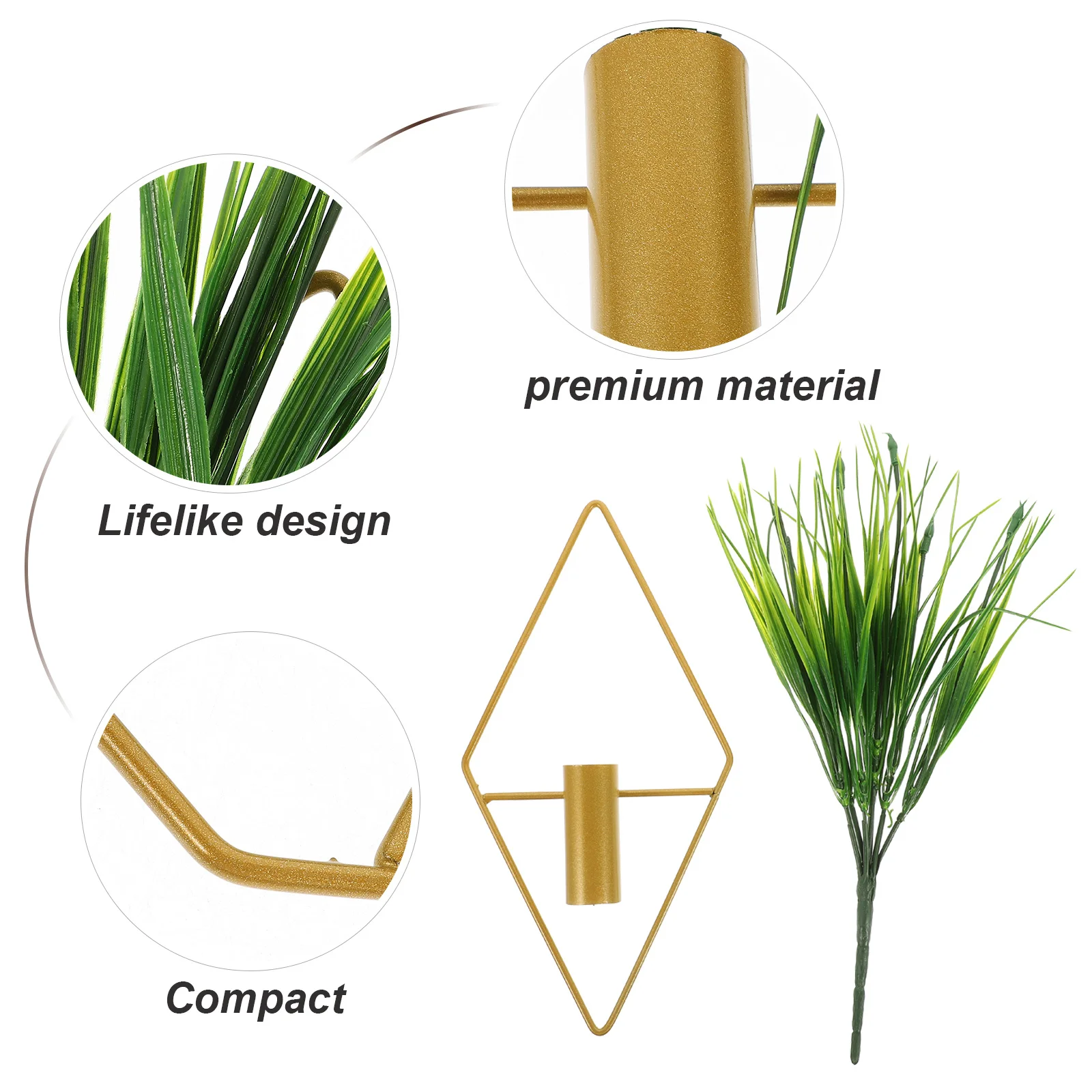 

2Pcs Wall Mounted Green Plant Bonsai Artificial Small Bonsai Decor for Home Hotel Office Restaurant Living Room Decoration