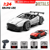 Sulong Meta 1/24 RC Car 2.4G Remote Control 15Km/H High Speed Metal Body Mini Scale Vehicle Racing Electric Toy Car Gift for Boy