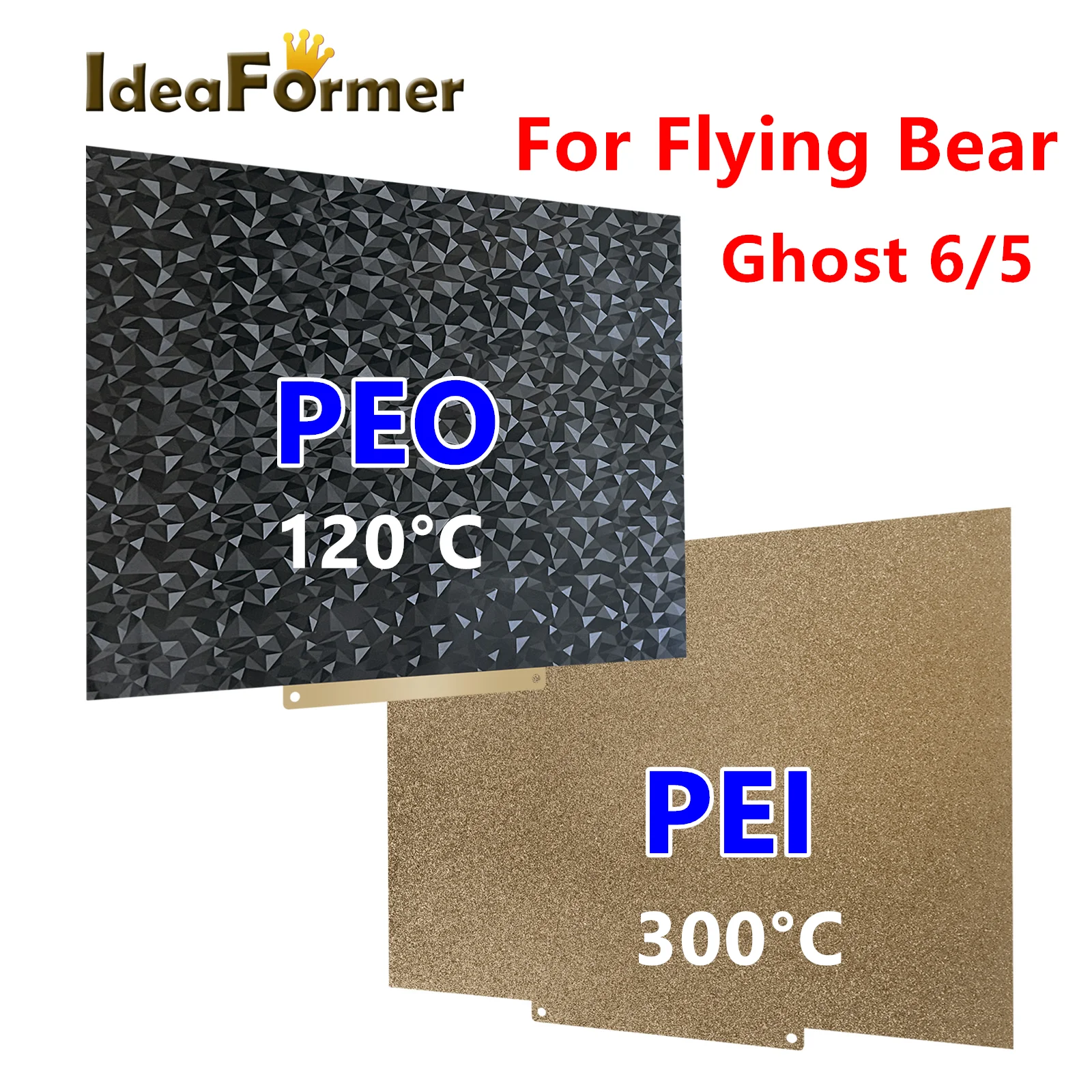 Flyingbear Ghost 6 Hotbed 230x257 Double Side Pei Magnetic Build Plate Spring Steel Sheet Flying Parts 3D Printer Parts PEO Plat