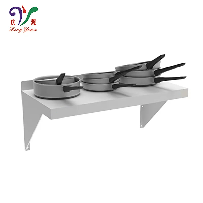 Stainless steel metal household kitchen unique wall-mounted storage shelf dish drying rack