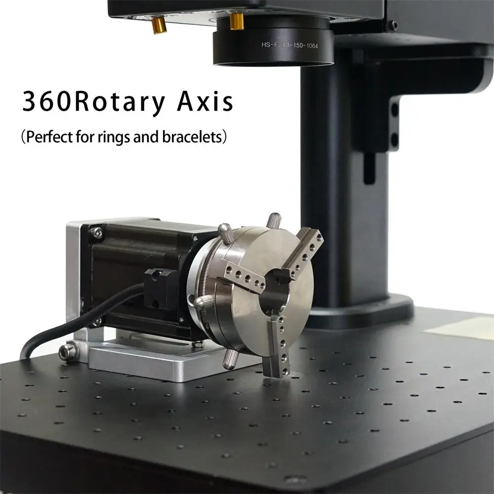 Diaotu Laser engraver with rotary Portable Laser Marking Machine Rotary  Small smart Rotary Worktable for Laser Marking Machi