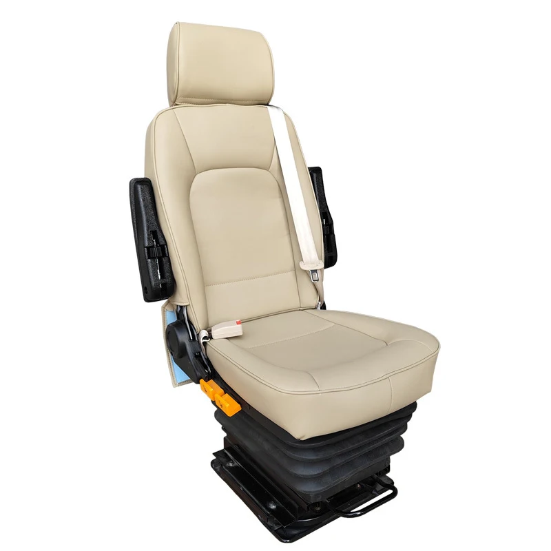 Height-adjustable mechanical shock-absorbing seat with adjustable angle for construction machinery, agricultural machinery, mini
