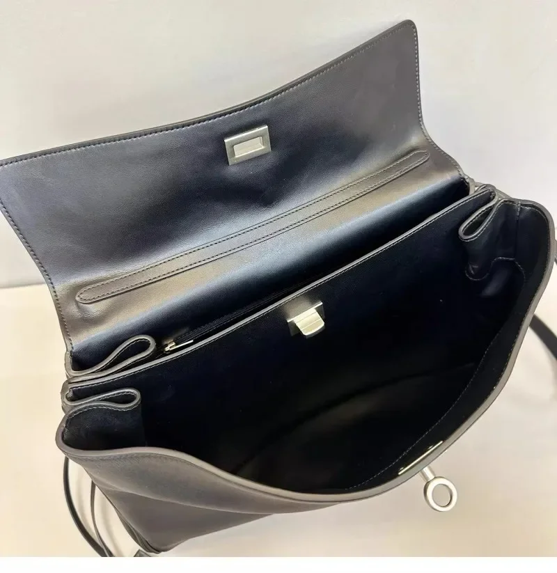 حقيبة روديو كيلي النسائية من الجلد الناعم، حقيبة عمل تحت الإبط، حقيبة كتف عصرية كبيرة، مادة البولي يوريثان،