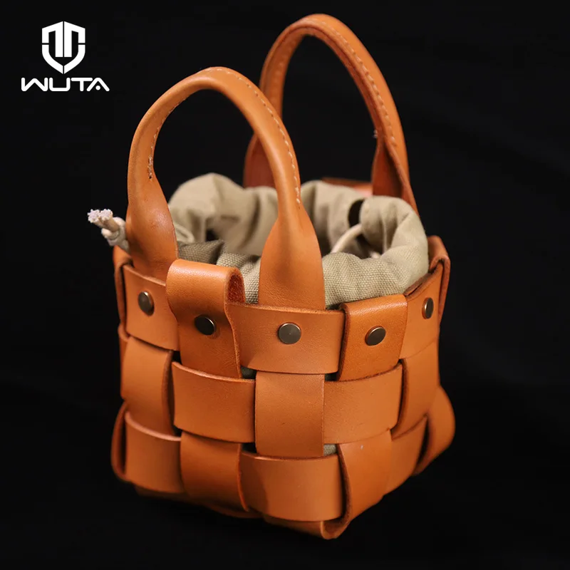 WUTA 10 set rivetto a testa piatta in ottone massiccio chiodi per cintura a doppia faccia forte fibbia fissa hardware artigianale in pelle