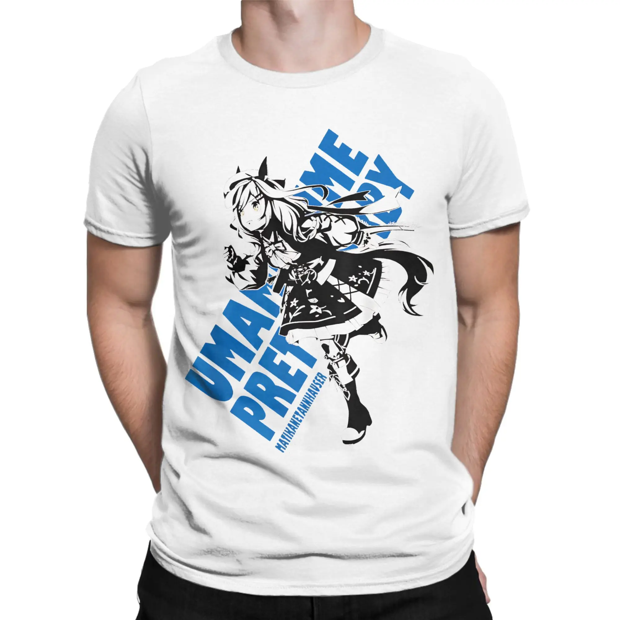 

Uma Musume Pretty North Thunderstorm Men's T Shirt Casual Tees Short Sleeve Crew Neck T-Shirt Cotton Summer Clothing