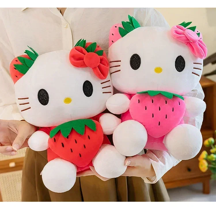 

35cm Kawaii Hello Kitty Plush Toys Anime Kawaii Pillow Doll Stuffed Animal Children Plushies Decoration Peluche Birthday Gift