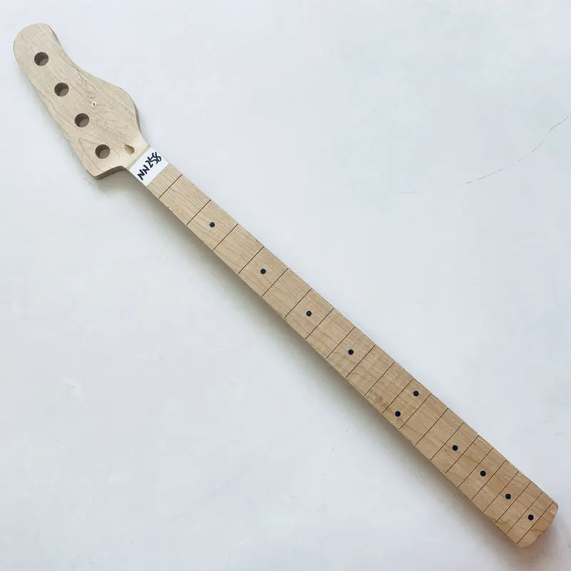 

NN258 без ладов, незавершенный, без логотипа, правая рука, 4-струнный электрический бас-шейк, кленовое дерево, 21 ладь, повреждения поверхности и грязный