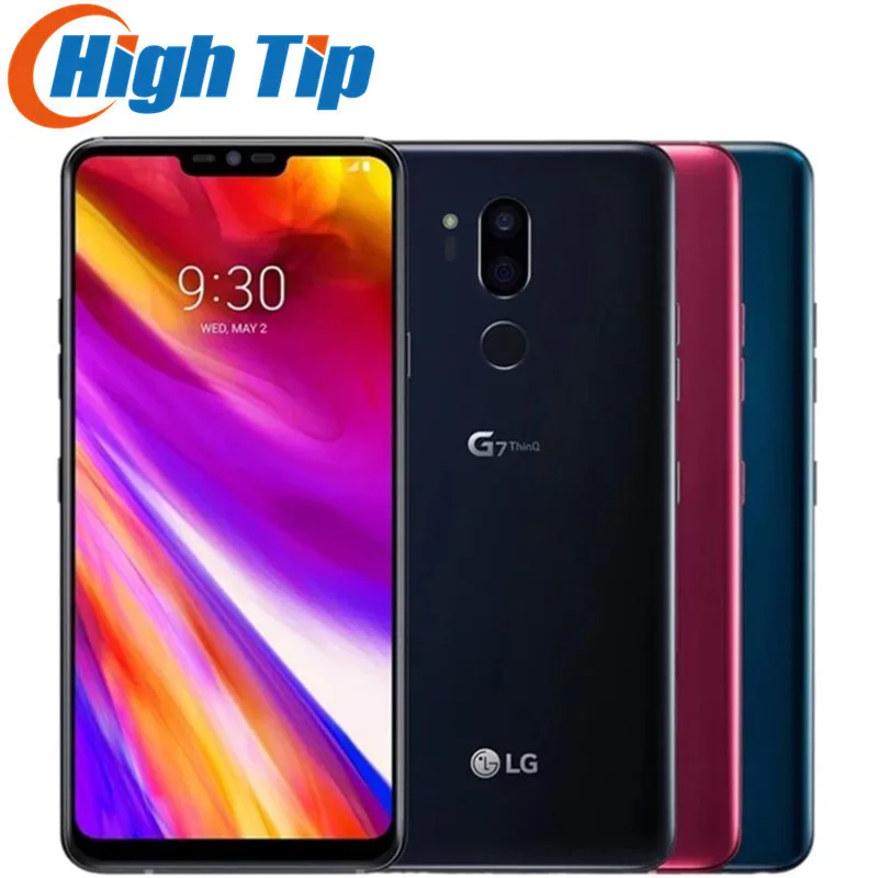 Разблокированный телефон LG G7 ThinQ G710N /G710VM 4 Гб + 64 Гб Snapdragon 845 4G LTE Android Восьмиядерный процессор задняя камера двойная 16 МП 6,1 дюйма