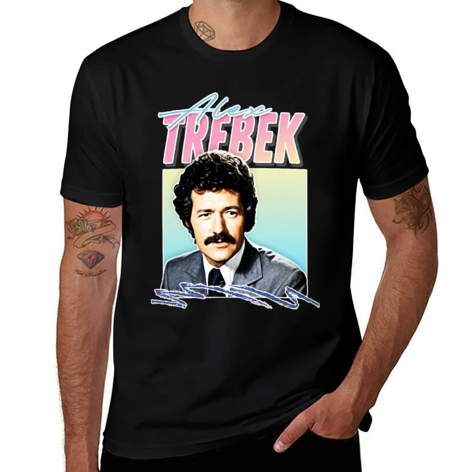 Alex Trebek Retro Vintage Aesthetic T-Shirt cute clothes for a boy mens designer clothes