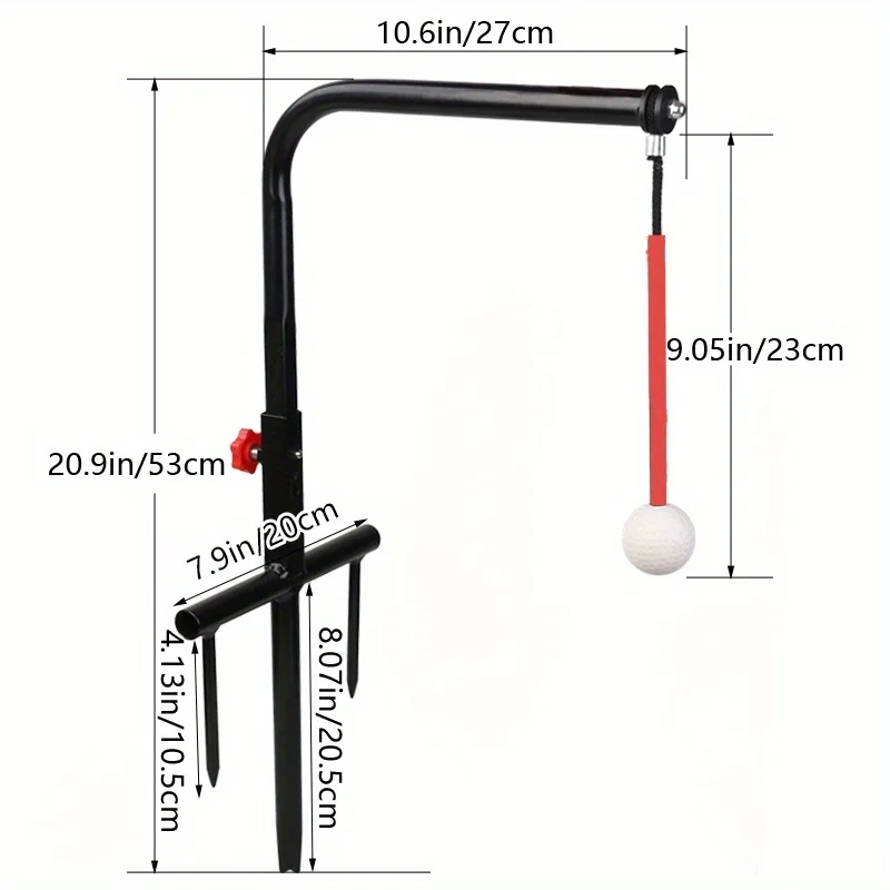 Golf Swing Trainer Durable Iron Golf Practice Swing Groover Hitting Training Aid Golf Accessories for Any Level