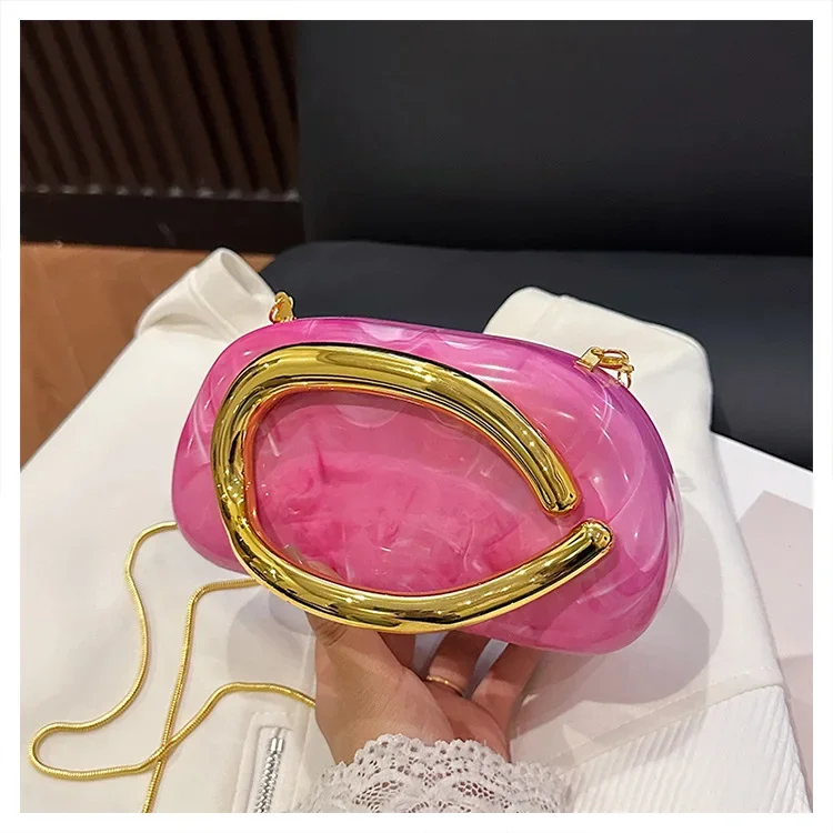 

2025 Women's Niche Party Bag - Luxury Box Clutch, Fashion Chain Shoulder, Handheld Evening Bag