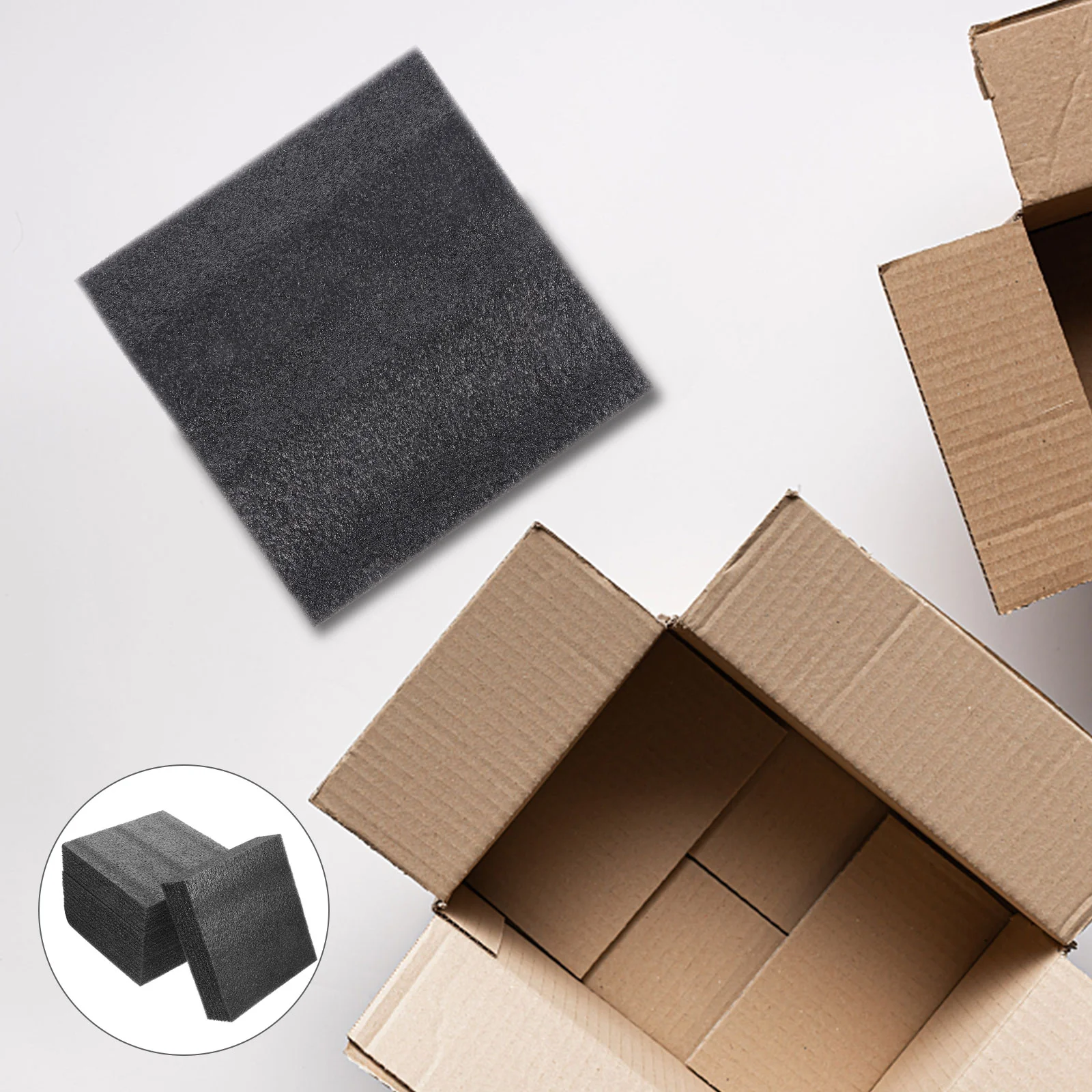 4 Pcs Express Packing Inserts Lining Black Pearl Cotton Foam Cushion Padding Insert Packing Inserts