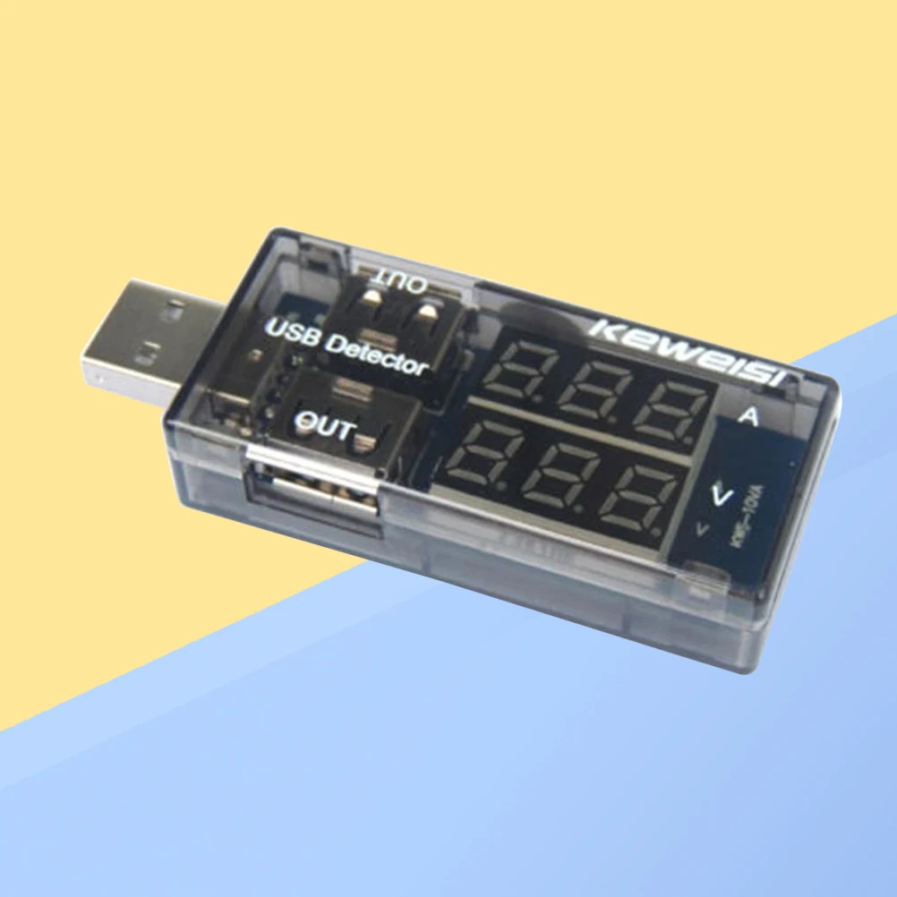 

USB Voltage Current Multimeter Portable Lightweight Tester Black Voltmeter Meter Monitor Power Supply Equipment Compact