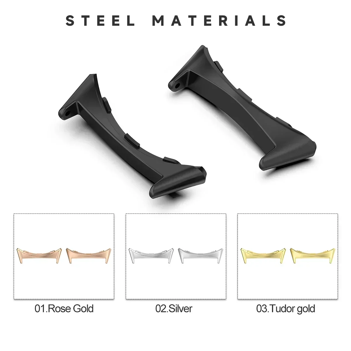 2 قطعة حزام ساعة اليد موصل محول لساعة جوجل بيكسل 3 41 مللي متر 45 مللي متر اكسسوارات معدنية Smartwatch محولات استبدال