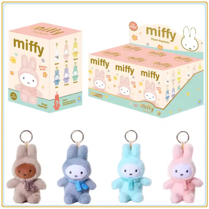 In Stock Original Miffy Macaron Series Blind Box Lovely Hangings Anime Character Festival Toys Gifts