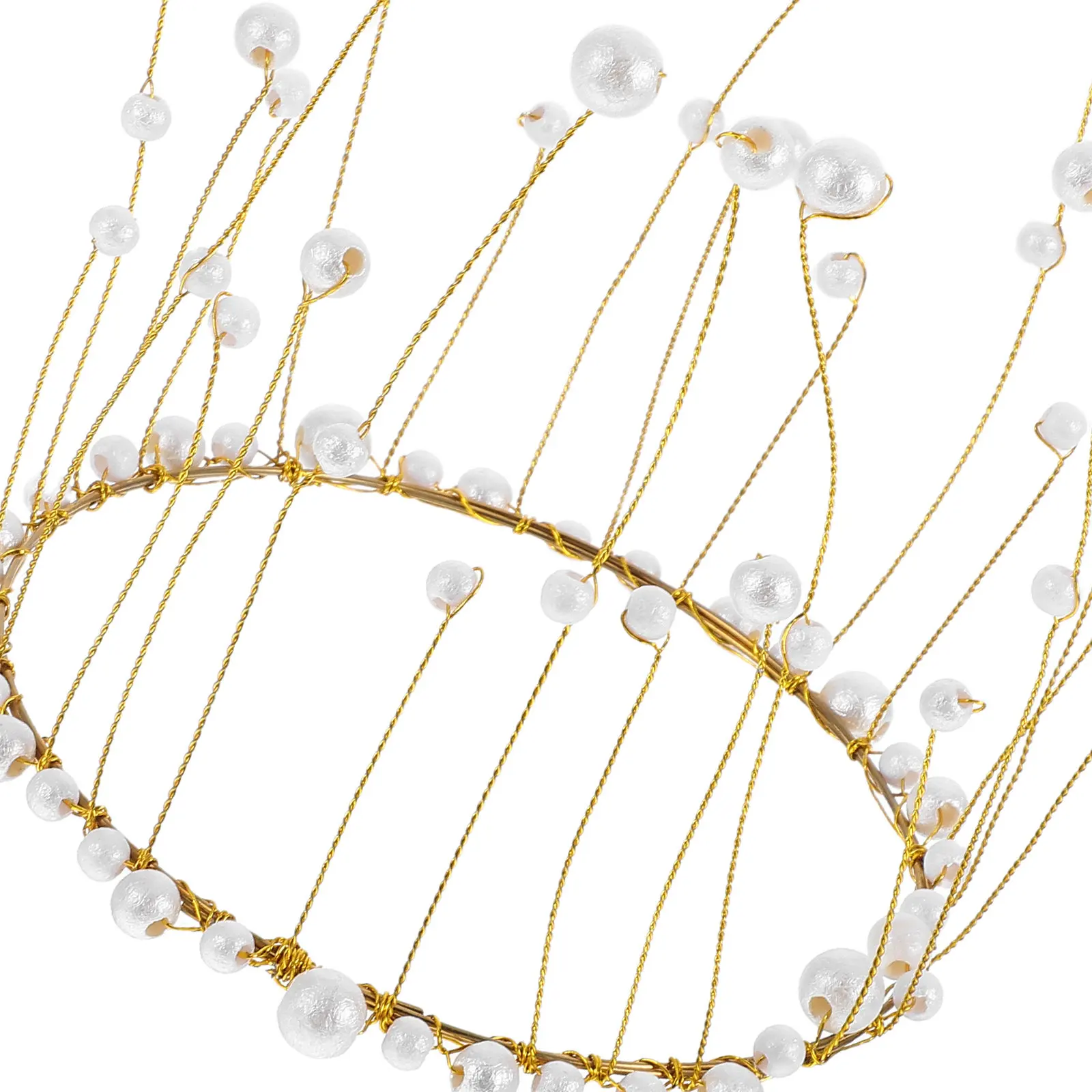 Premium Copper Wire Pearl Crown Cake Topper for Birthday Wedding Party Decoration Exquisite Handcrafted Queen Tiara Accessory