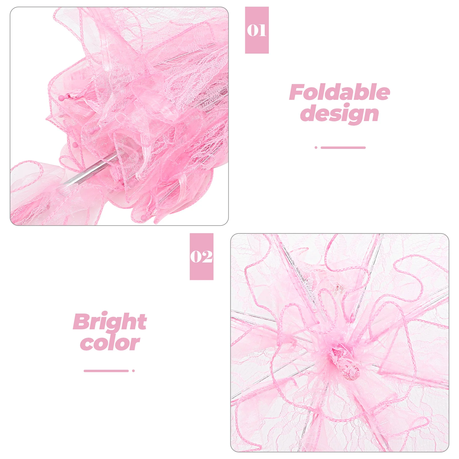 

Wedding Umbrella Bridal Parasol Handmade Lace Cotton Elegant Photo Props Tea Parties Accessories Vintage Design Wedding