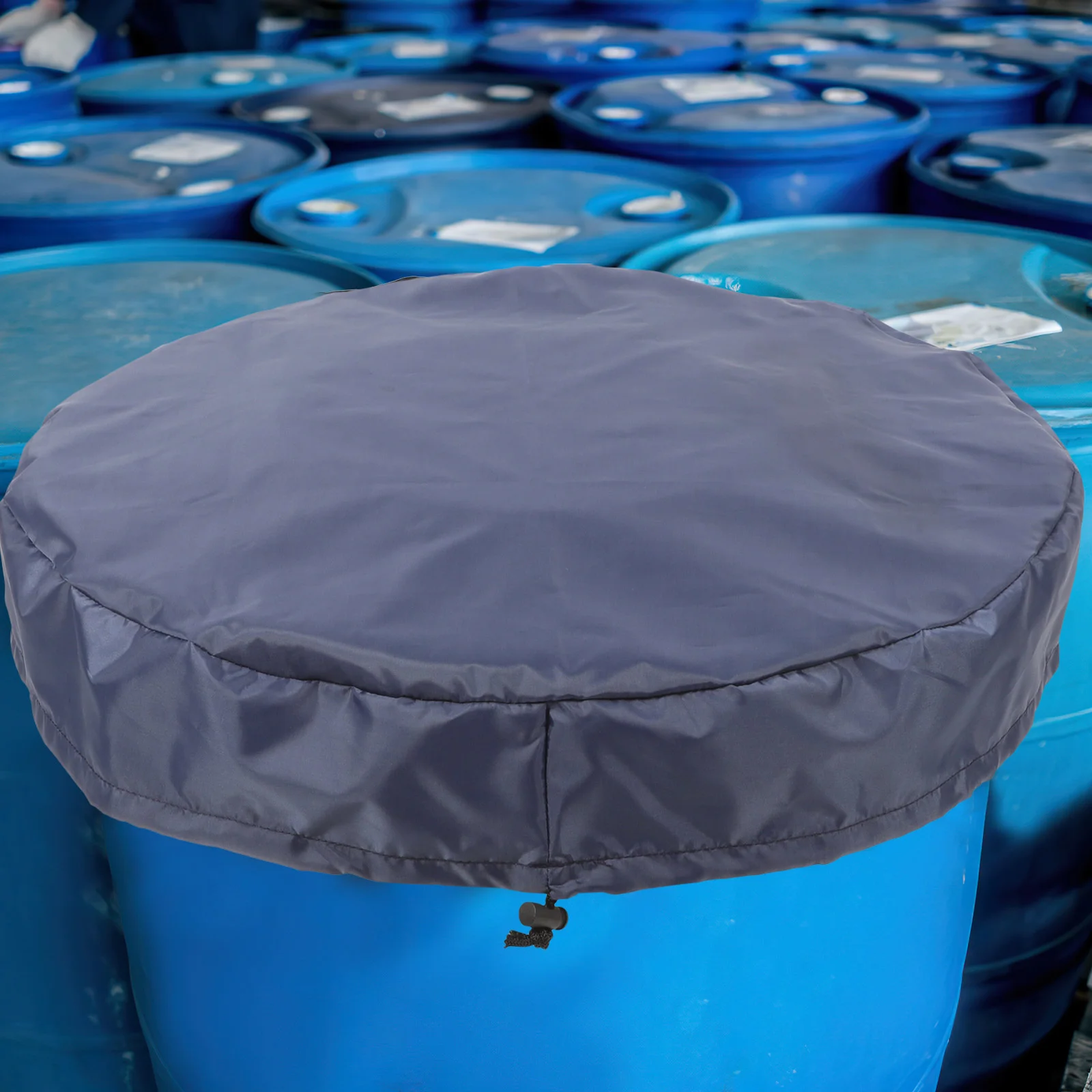 

Sealed Bucket Top Cover Rain Barrel Water Tank Covers Truck Accessories Drawstring Garden