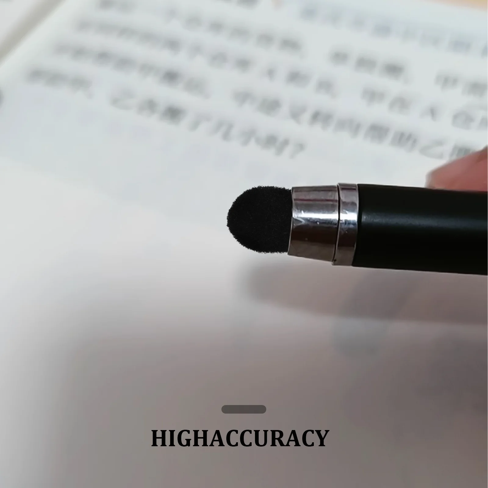 4Pcs Stylus Pen Replacement Fabric Tips Black Capacitive Pen Tips for Touch Screens High Precision Accurate Writing Drawing