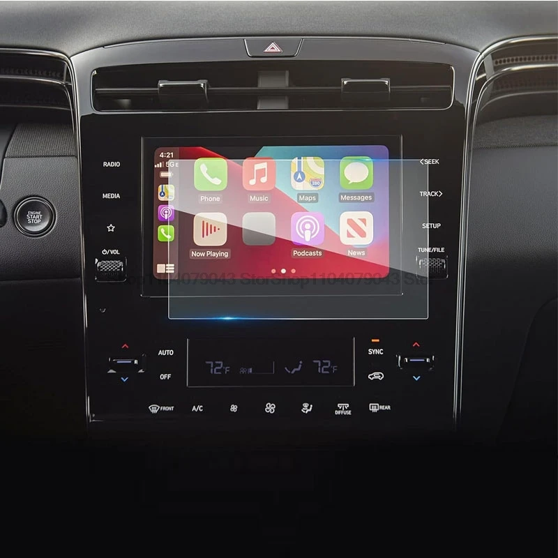 Tempered Glass Screen Protector For Hyundai Tucson NX4 2021-2023  10.25 inch  8 inch GPS LCD Navigation touchscreen Accessories view 4