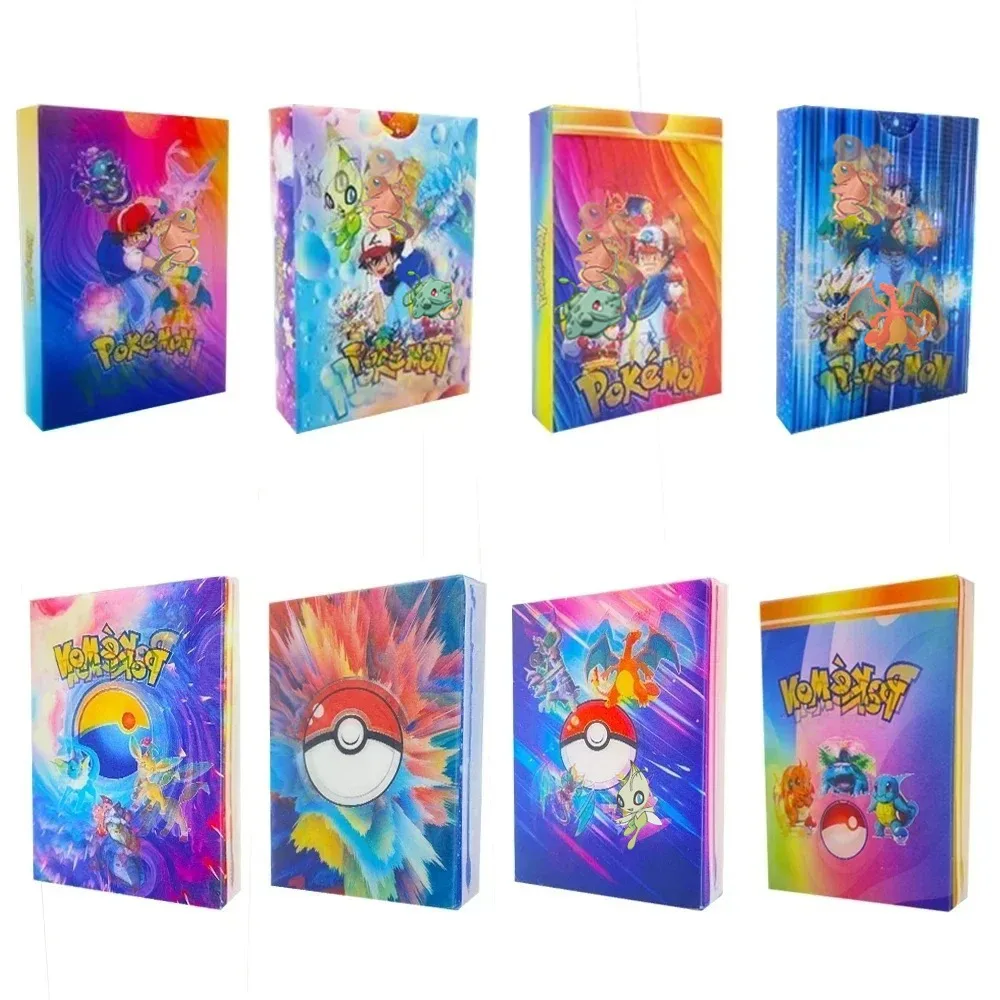 27-55pcs Pokemon Cards Charizard Pikachu Arceus 3D Diamond Vmax GX Vstar English Rare Collection Battle Trainer Card Toys Gifts