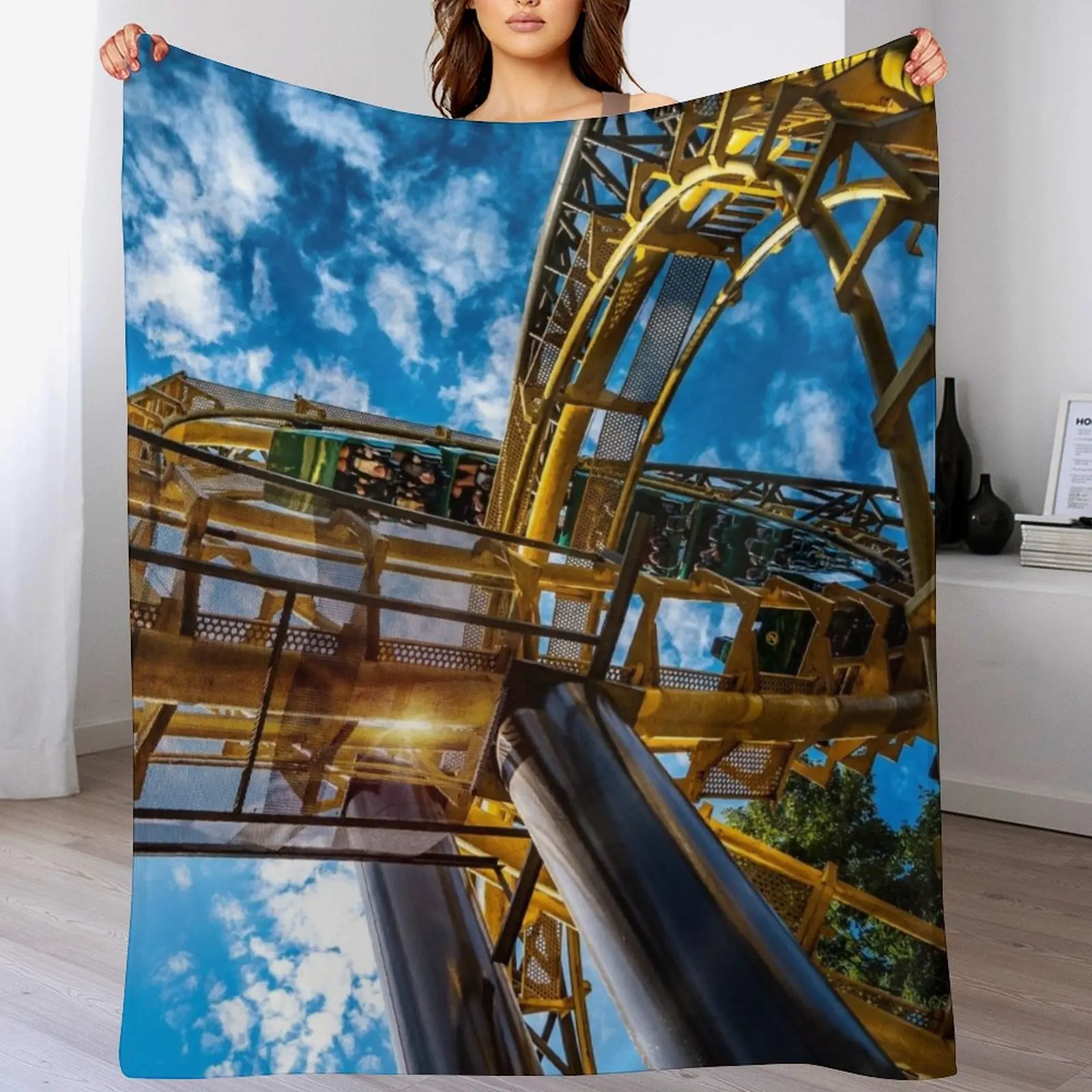 

The Loch Ness Monster, Busch Gardens Williamsburg Throw Blanket Thermals For Travel Hairys Cute Beach Blankets