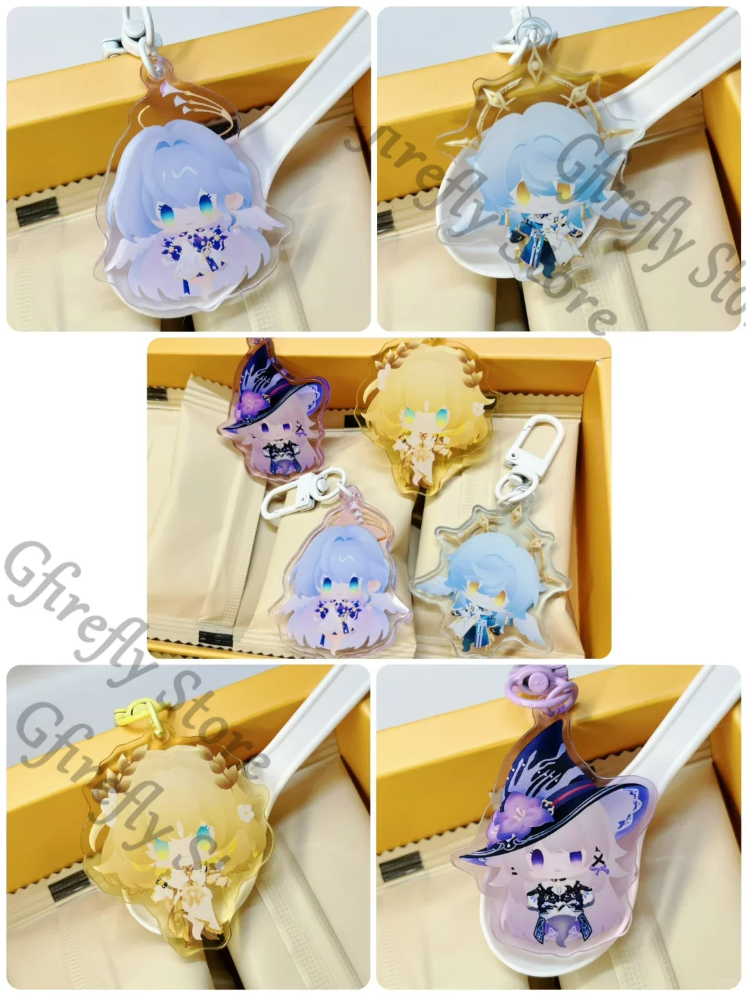

Honkai: Star Rail Sunday The Herta Robin Q Version Keychain Ornaments Acrylic Standing Sign Decoration Anime Indicative Board