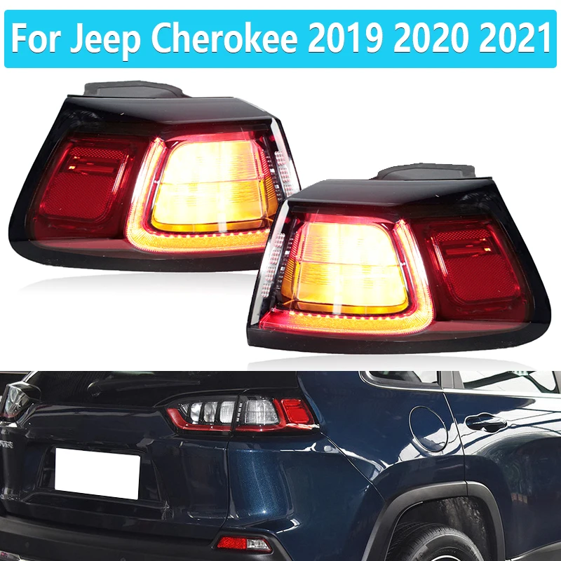 Задний фонарь для Jeep Cherokee 2019 2020 2021 дюйма, задний стоп-сигнал, противотуманная фара 68275959AF 68275960AF