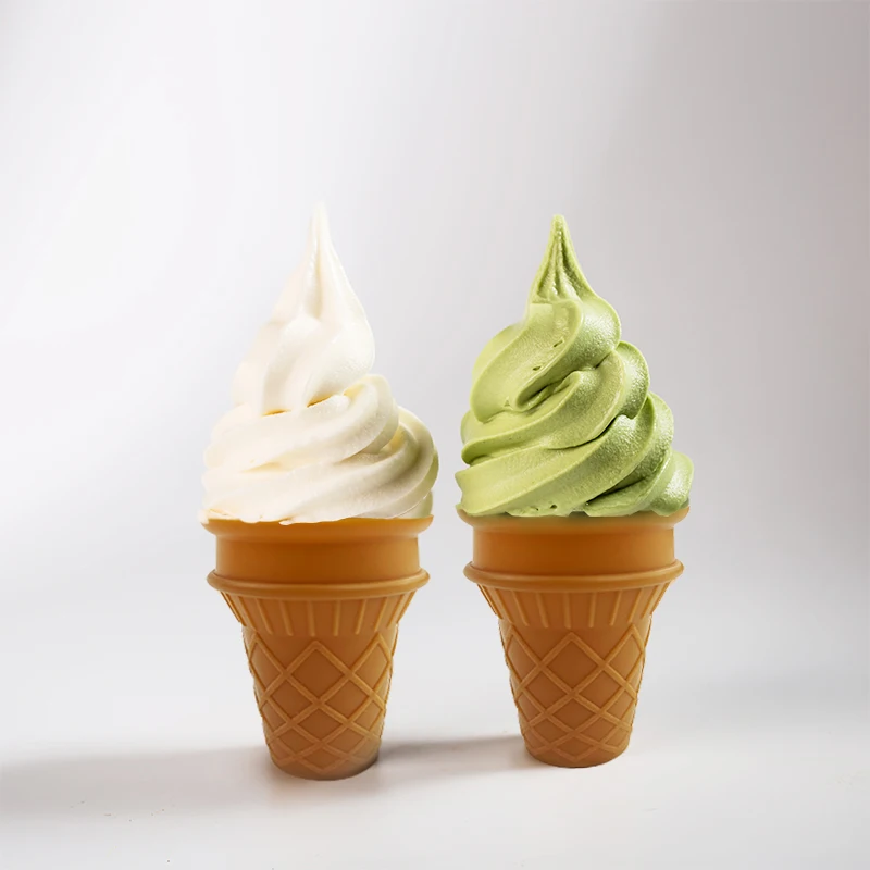 Conos de helado de silicona reutilizables, soporte para helado para niños, juguetes de playa al aire libre, molde de arena para niños, juguetes para jugar al mar, juguetes de arena