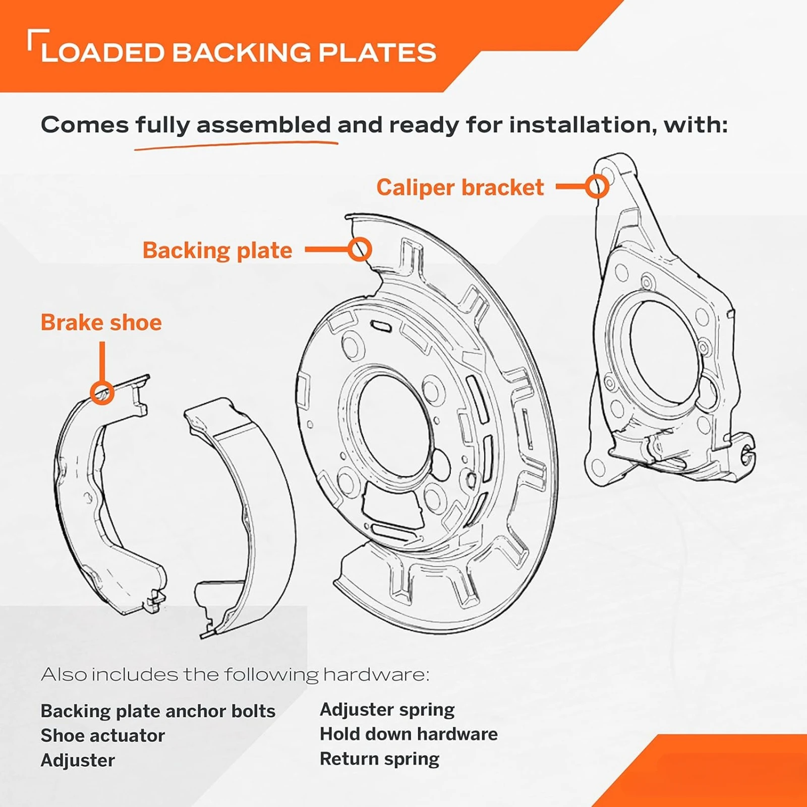 US 926-272 Rear Passenger Side Parking Brake Assembly Compatible with Select Ford Models