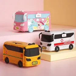 Transformable bus Pretend Toys Dollhouse Miniature Accessories Furniture RV School Bus Kitchen Play House Christmas gift