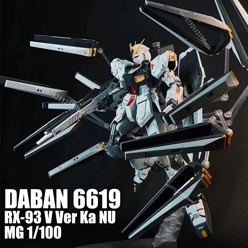

In Stock DABAN 6619 RX-93 V MG 1/100 Ver.Ka NU Assembly Model Kit Toys Action Figure Robot Plastic Model Mecha Gifts