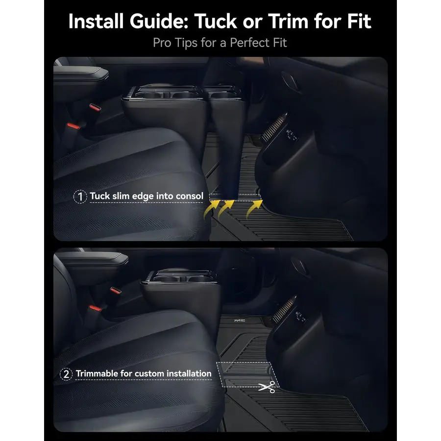 سجادات أرضية لسيارة Hyundai Ioniq 5 20222024 2025 فقط لوحدة التحكم غير المنقولة، سجادات أرضية مخصصة لجميع الأحوال الجوية لسيارة Hyundai Ioniq #4