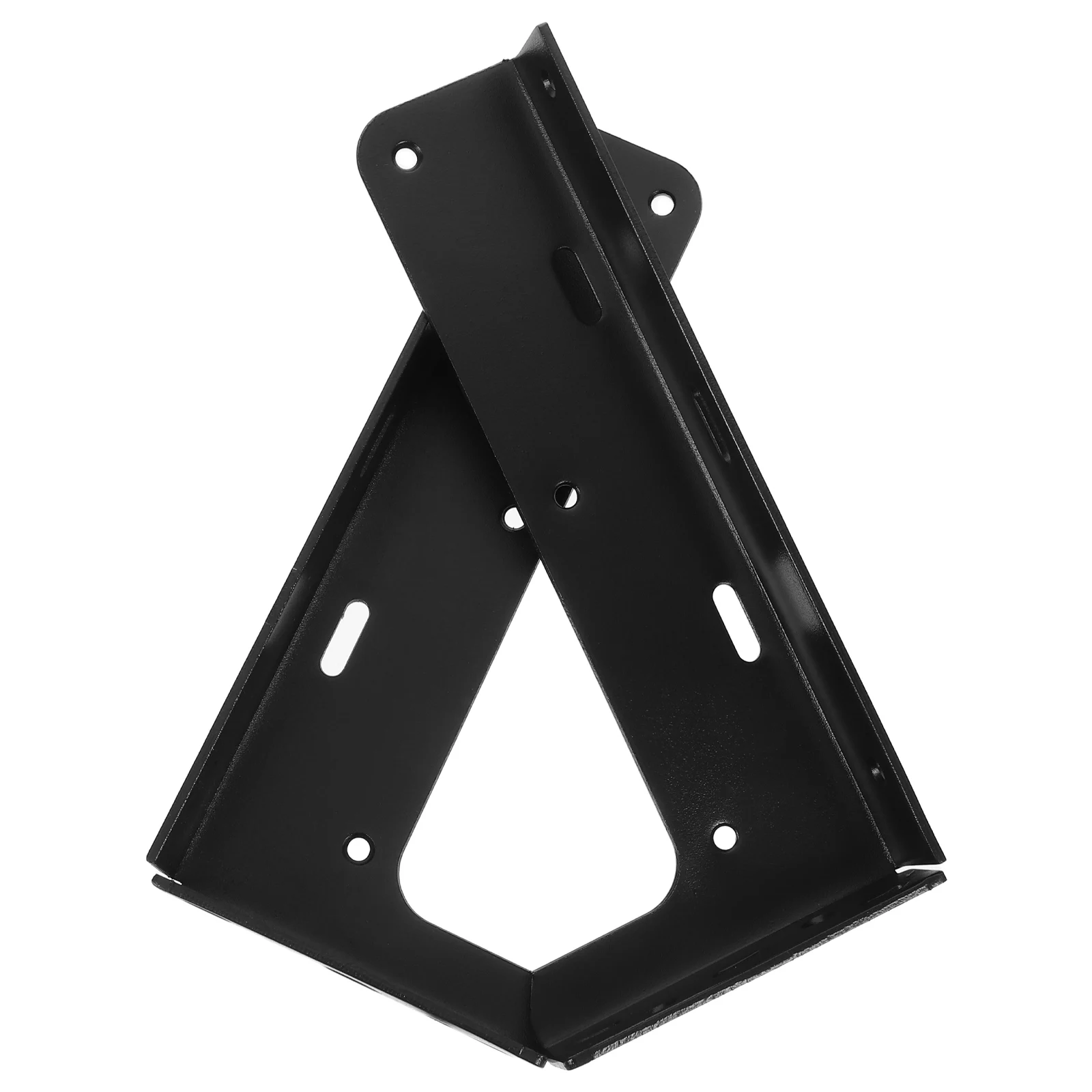 

2 шт., черная сверхмощная металлическая вешалка для шкафа, подвесные монтажные кронштейны, плавающие полки, утолщенная для кухни, ванной комнаты, холода