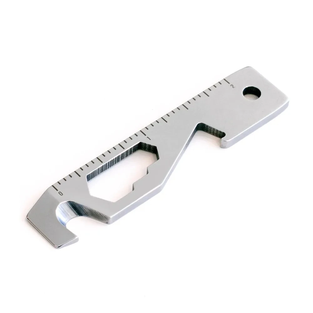 10 in 1 EDC Pocket Survival Tool Camping Screwdriver Bottle Opener Ruler Key chain Outdoor Tools for Hiking Fishing
