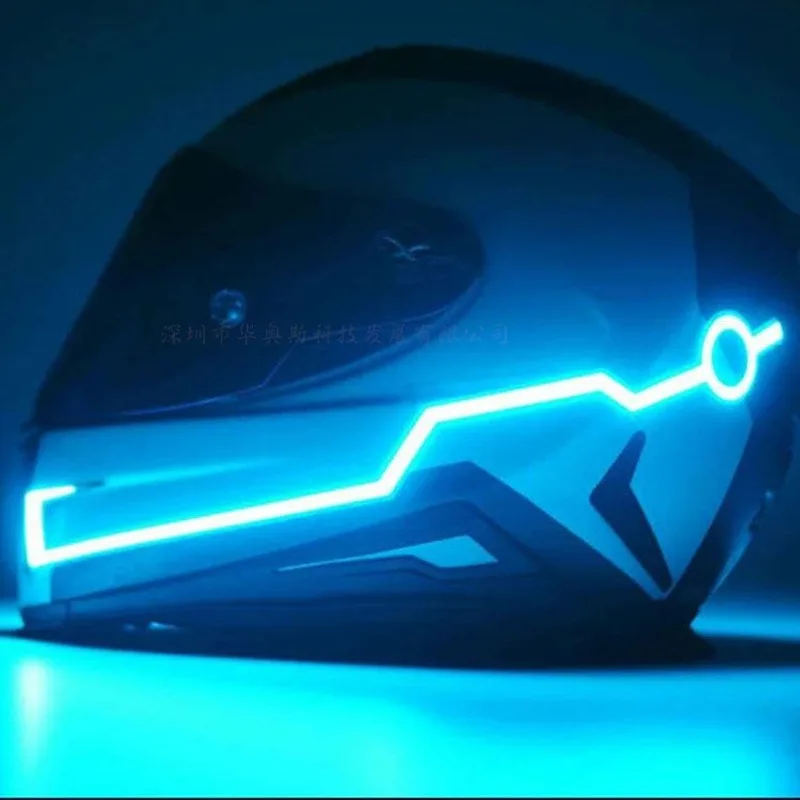 

Cool Helmet Luminous Strip Luminous Helmet Motorcycle Modification Accessories Night Riding Light Prompt